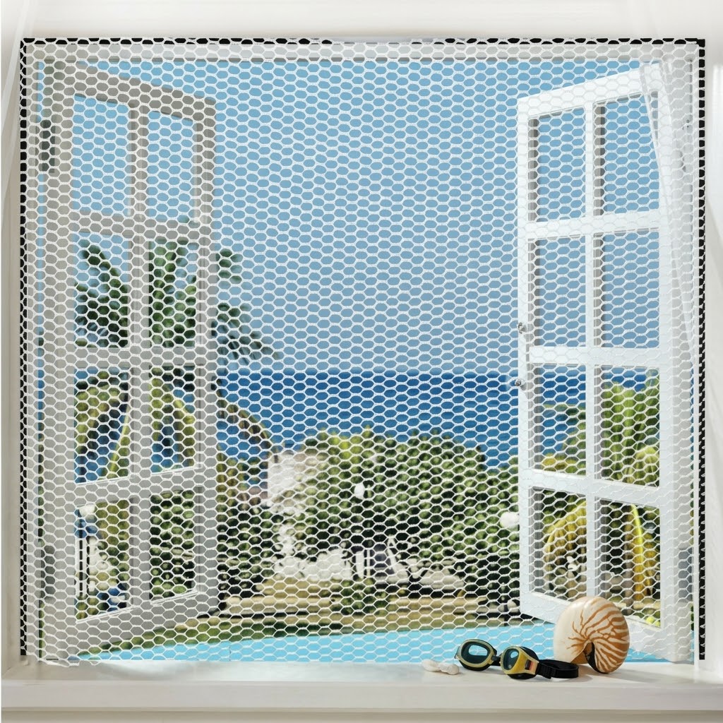  Mosquito net sliding mesh window by Anjali Glass, top mesh window manufacturers in Pune