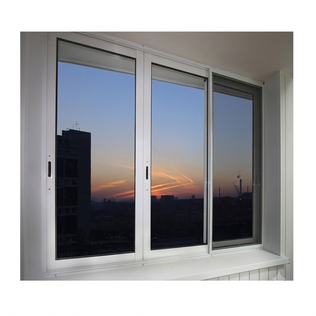  Space-saving UPVC sliding window by Anjali Glass, top UPVC sliding window manufacturers Pune